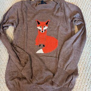 Old Navy fox sweater, size S